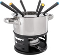 Cosy&Trendy fondue set met 6 vorken - rvs - ø 17cm-0
