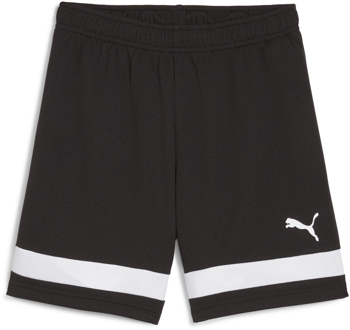 Puma individualrise shorts jr unisex sports pants - black- white-0