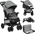 Lionelo emma plus - buggy - light and durable stroller - 5-point belt - backrest adjustment to lying position - extended canopy with window - large basket - practical bag and organizer - shock absorbers - suitable for children up to 15 kg-0