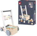 Janod - sweet cocoon - duwkar/activiteiten wagen met blokken abc-0