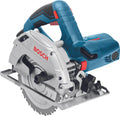Bosch circular saw machine gks 165 (extraction adapter, hm saw blade 165 mm ø, hexagon socket wrench sw 5, parallel guide)-0