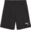 Puma teamgoal shorts jr unisex sports pants - black- white-0
