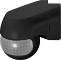 Orno pir motion detector - motion sensor LED - adjustable - corner mount - 220 ° detection - ip44 - black-0