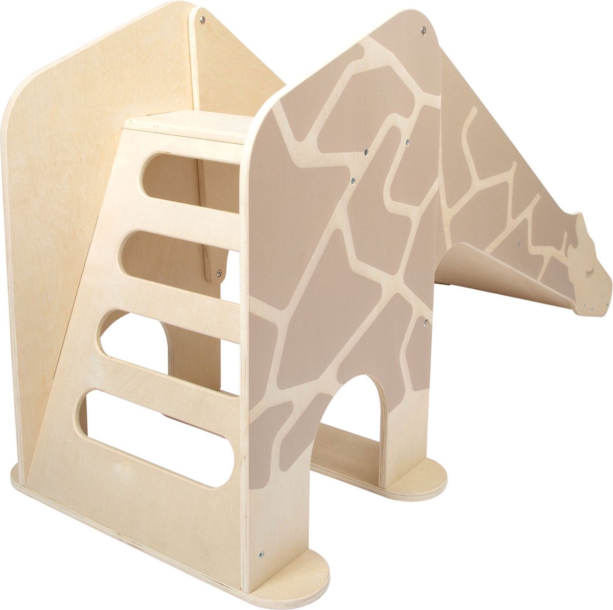 Small foot - wooden indoor slide giraffe wildlife-0