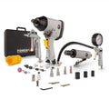 Powerplus powair0021 pneumatic basic set - 5 pieces - incl. wrench, mini pin grinder, tire inflation gun, air gun, spiral hose and 21 accessories-0