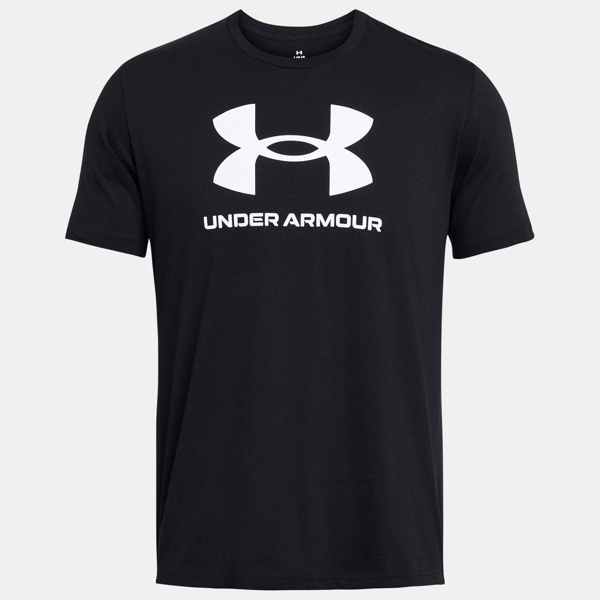 Under Armor UA Sportstyle Logo Update SS-BLK Men's Sports Shirt - Black - White