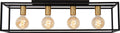 Lucide ruben - ceiling lamp (ceiling lamp) - 4xe27 - black-0
