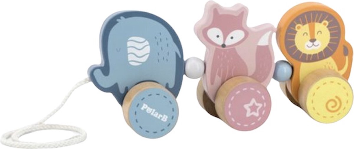 Viga Polarb - houten trekdieren - kraamcadeau-0