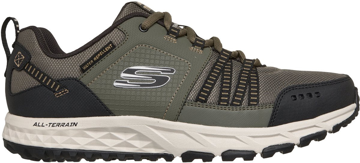 Skechers escape plan men's walking shoes - green black-0