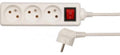Vorel - power strip - 3 sockets - 3m cable - with earth - switch-0