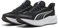Puma dasher lite sliptech jr unisex sports shoes - black- white-0