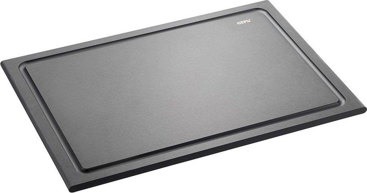 Gefu slize cutting board medium – 37 x 25 cm – with juice channel – sustainable wood composite-0