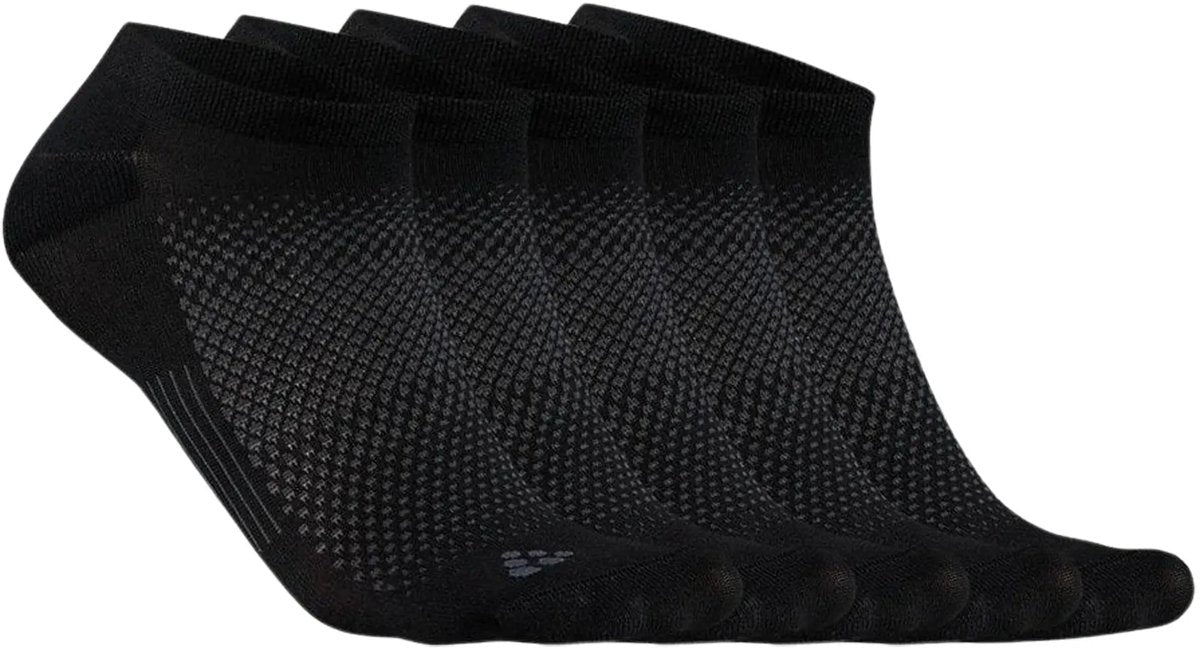 Craft active footies 5-pack unisex sports socks - black-0