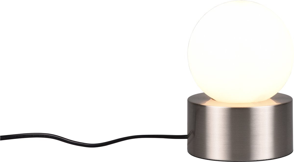 Rl live your light reality countess table lamp - nickel matt - excl. 1xe14 25w - touch switch-0