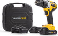 Powerplus accu klopboormachine powx00512 - 3 in 1: boren hamerboren en schroeven, 20 v boormachine, 60 nm, links en rechts schroeven, incl. 2 accu's 2.0 ah en 1 lader-0