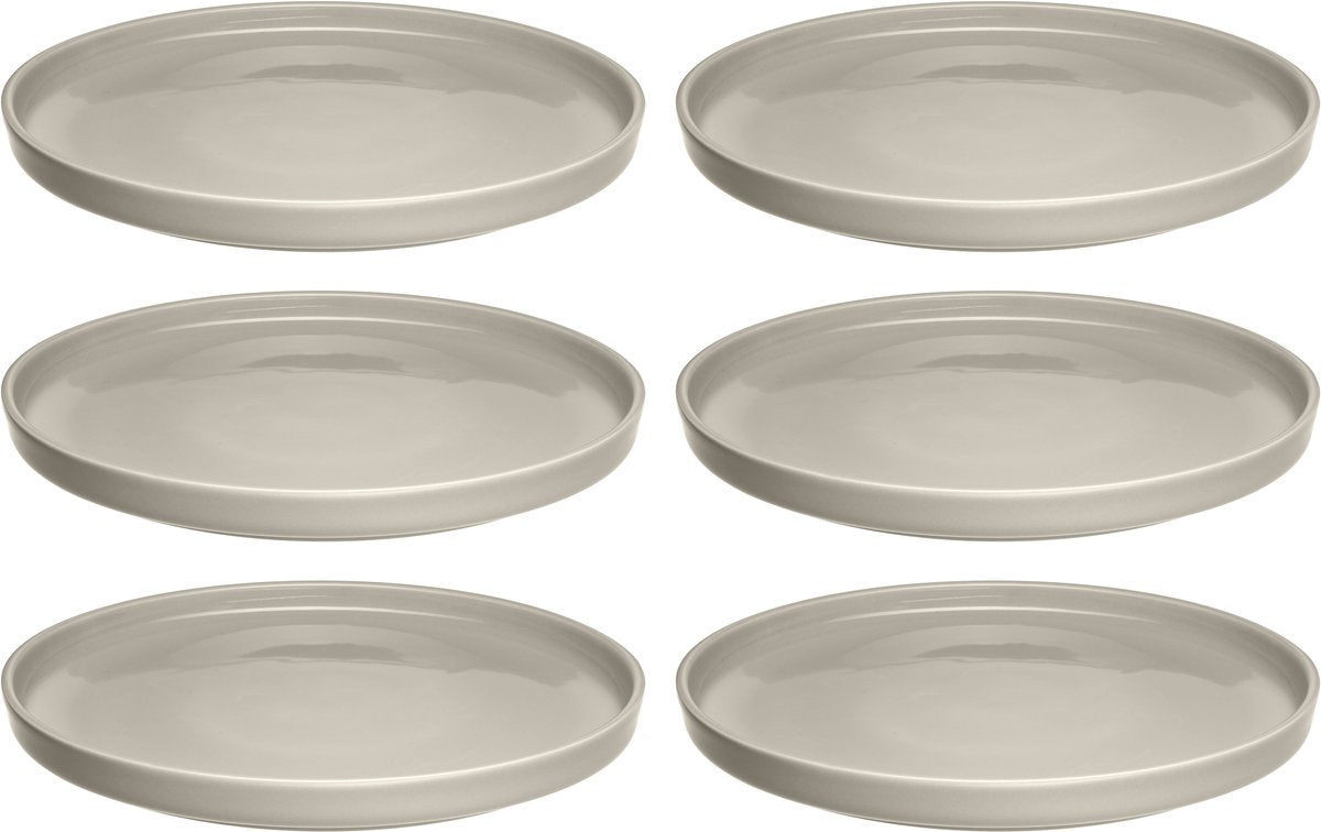 Leonardo roma plate 22cm beige - set 6-0