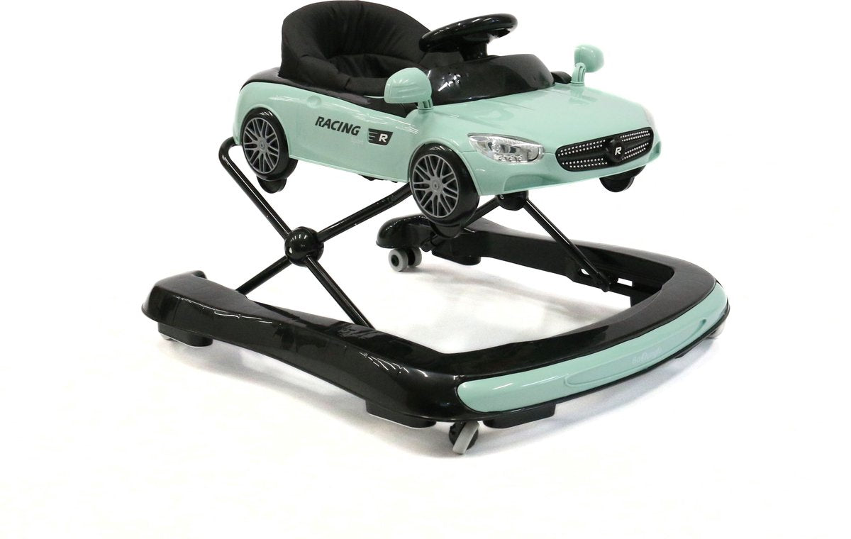 Bo Jungle - loopstoeltje baby - loopwagen walker - afneembare auto - verstelbaar - walker poppy green-0
