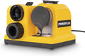 Powerplus - yellow - powx13600 - brushed - drill bit sharpener - 80w-0