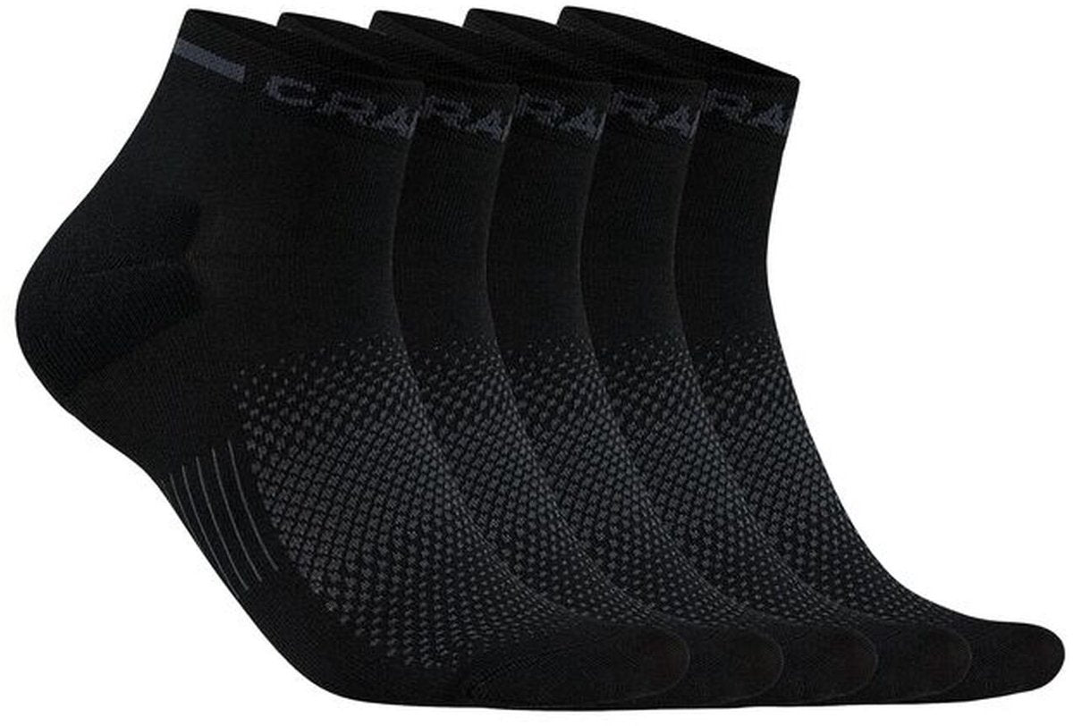 Craft active mid sock 5-pack unisex sports socks - black-0