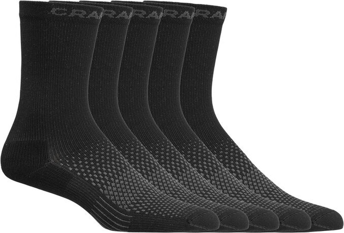 Craft active high sock 5-pack unisex sports socks - black-0