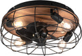 Rl live your light reality trondheim - fan - black matt - excl. 4x e27 4 w - light can be switched separately - remote control - ceiling mounting - not suitable for external dimmer - 3 speed settings - timer - summer and winter mode-0