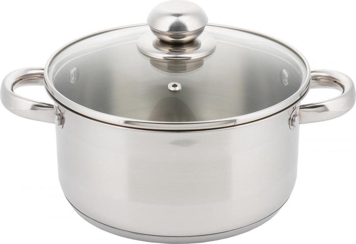 Kinghoff 4331 cooking pan - ø24 cm - stainless steel - all heat sources-0