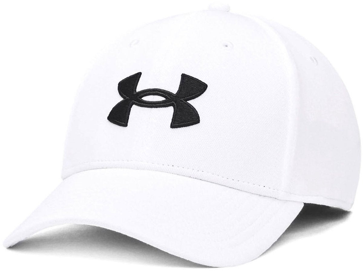 Under armor m blitzing low str-wht men's cap - white - black-0