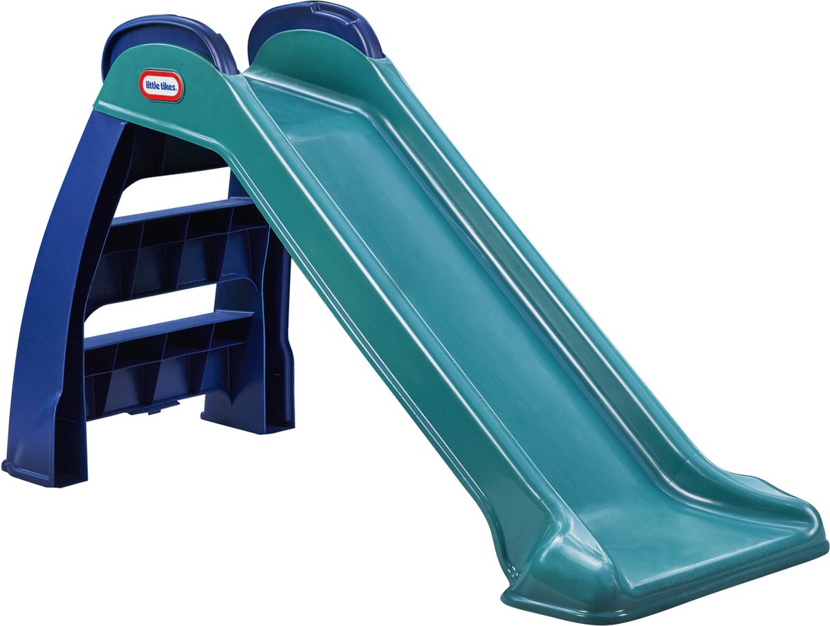 Little tikes jungle my first slide 122x49x70cm blue green-0