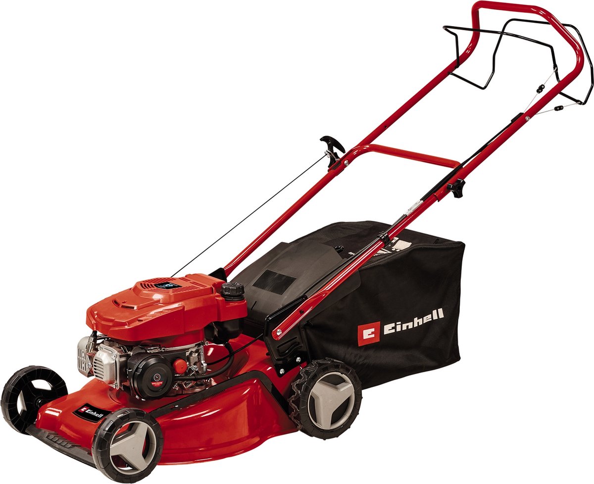 Einhell petrol lawn mower GC-PM 46 5 s - 132 cm³ - 2 kW - 4-stroke - cutting width: 46 cm - recommended lawn area: up to 1400 m² - 65 l collection box - cutting height: 25-80 mm-0