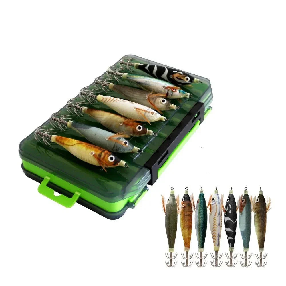 Luminous Wood Shrimp Squid Fishing Lure