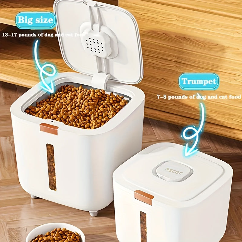 NNETM Airtight Pet Food Storage Container Flip-Top Lid-3
