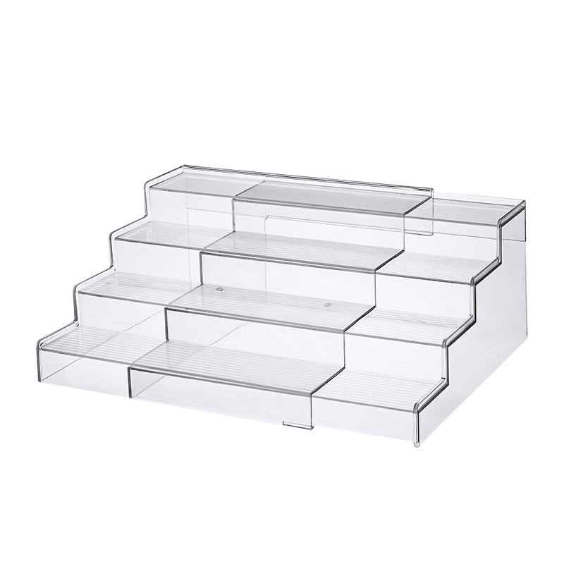 Expandable 4-Tier Clear Spice Rack Organiser-4