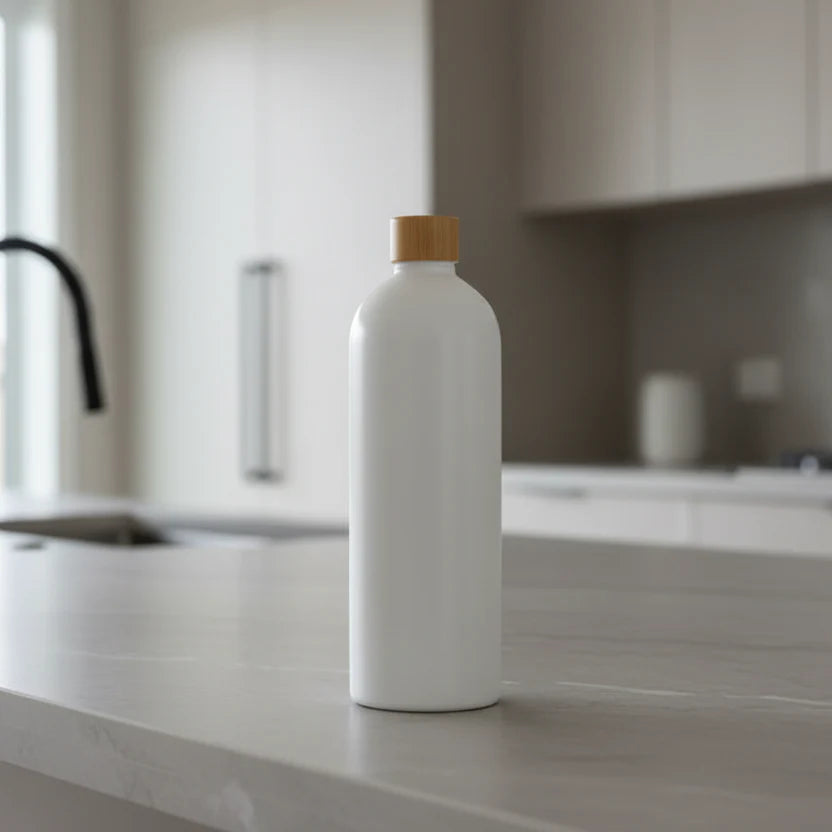 White Screw Top Bottle – 1 L Refillable Storage