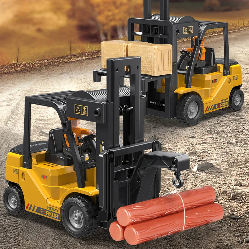 2.4GHz RC Forklift Truck Engineering Vehicle for Kids-4