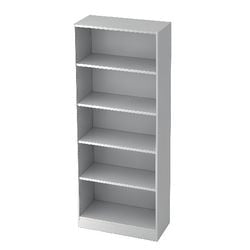 Bach bookcase hammerer v6000 w wood 80x40x127cm 5 shelves white-0