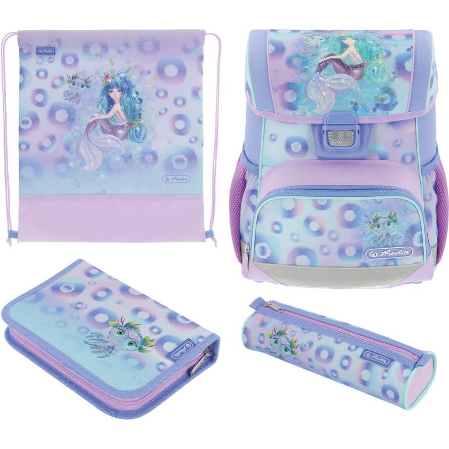 Herlitz Loop Plus Mystic Mermaid iskolatáska készlet - Mintás-0
