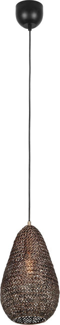 Trio ziva - hanging lamp - old brass - excl. 1x e27 4 w - ceiling mounting - height adjustable-0