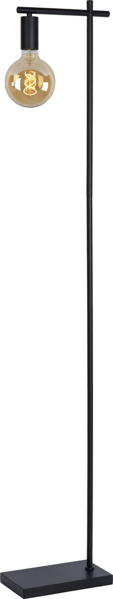 Lucide leanne - floor lamp - 1xe27 - black-0