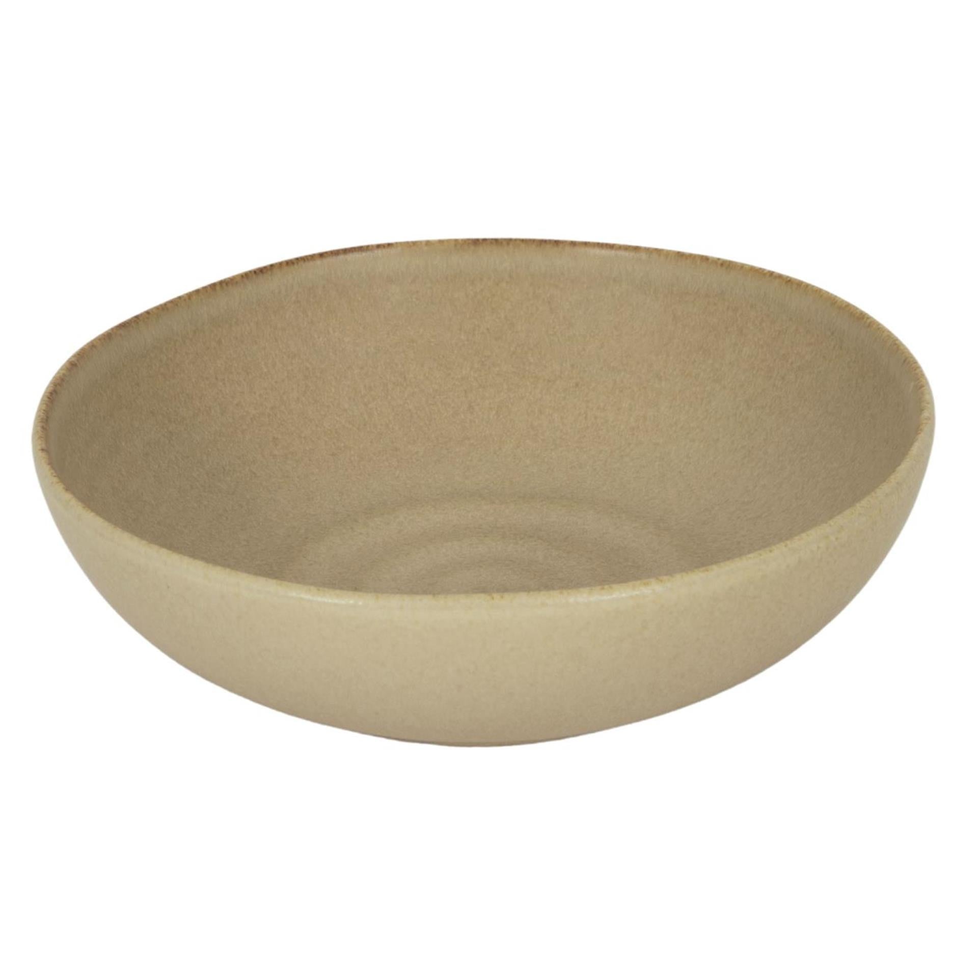 Bowl clay beige 17x6.5cm box of 6-0