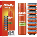 Gillette Fusion5 borotvabetét 8db + borotvagél (7702018610389)-0