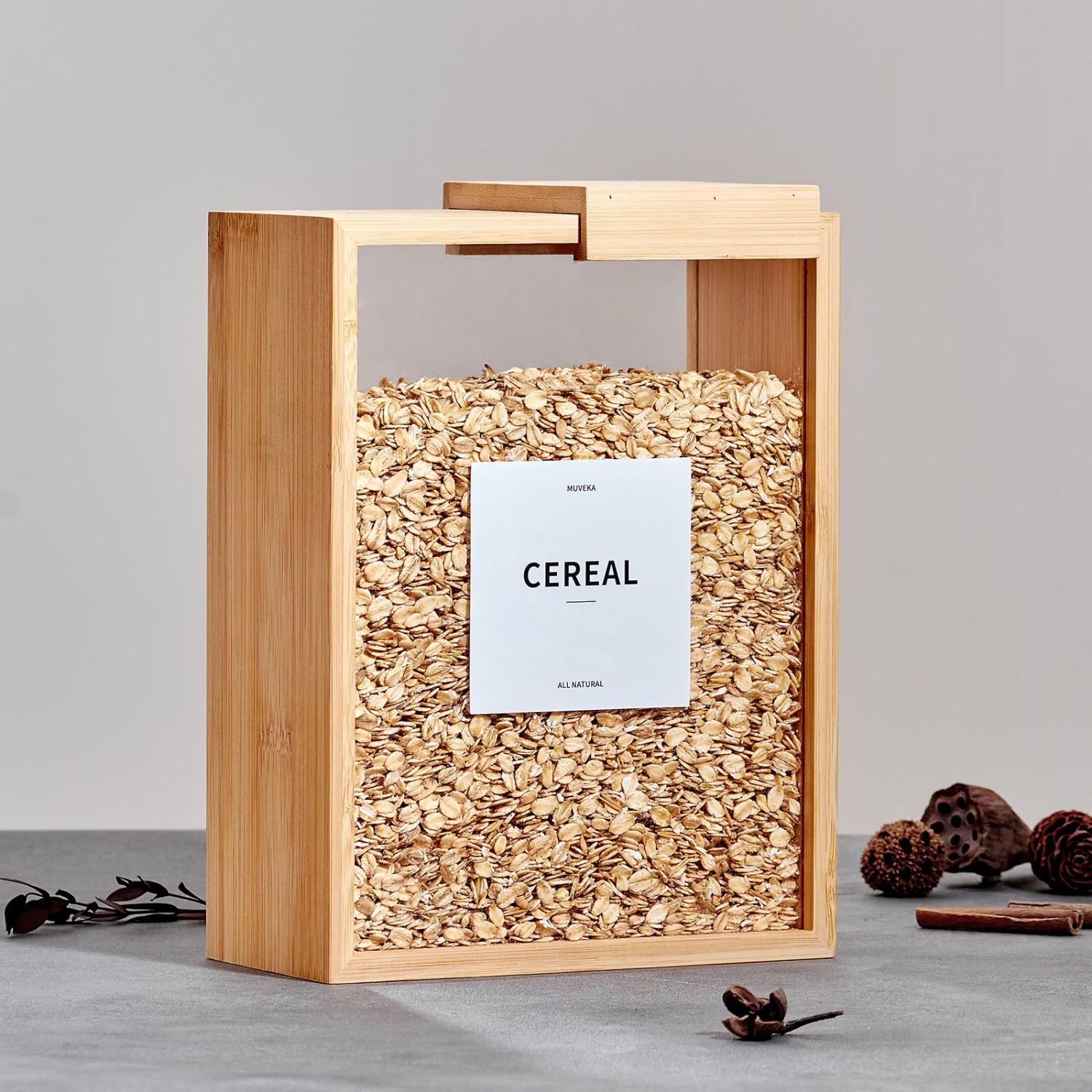 Bamboo Food Dispenser – 3L-4