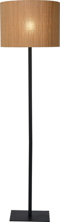 Lucide magius - floor lamp - ø 42 cm - 1xe27 - natural - japandi-0