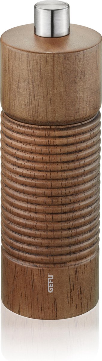 Gefu tedoro salt and pepper mill – 14 cm – rubber wood – ceramic grinder-0