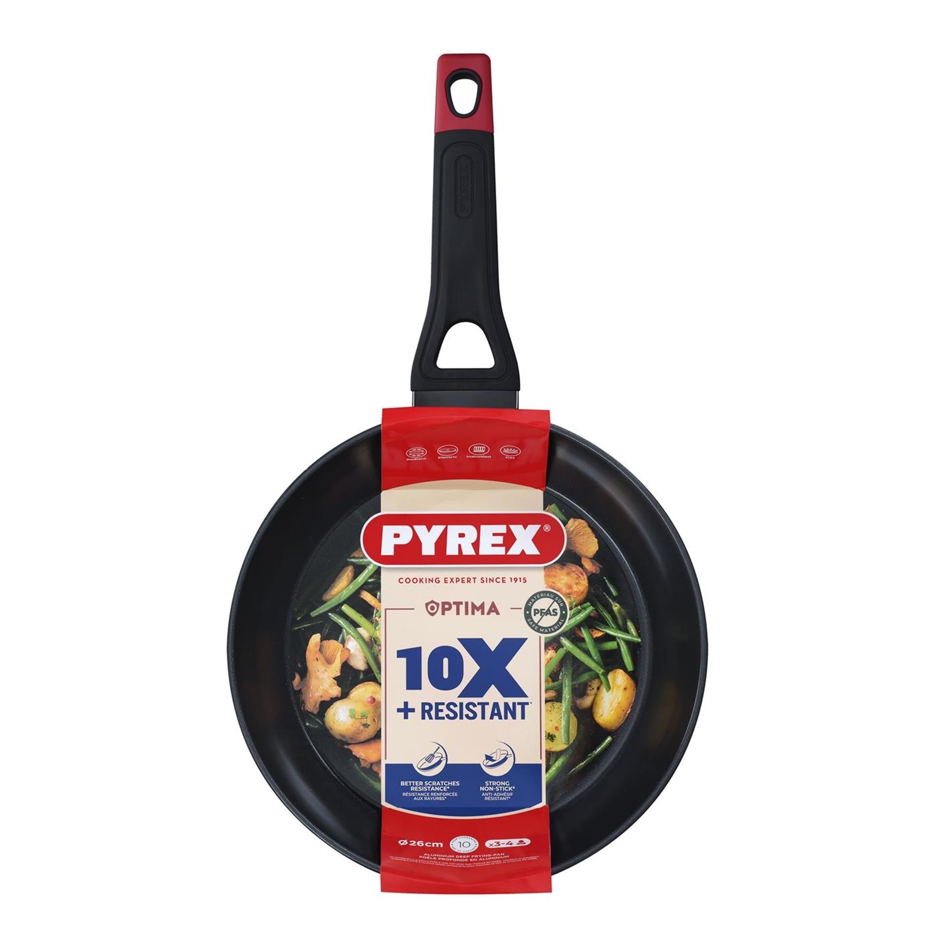Pyrex optima+ deep frying pan ø26cm-0