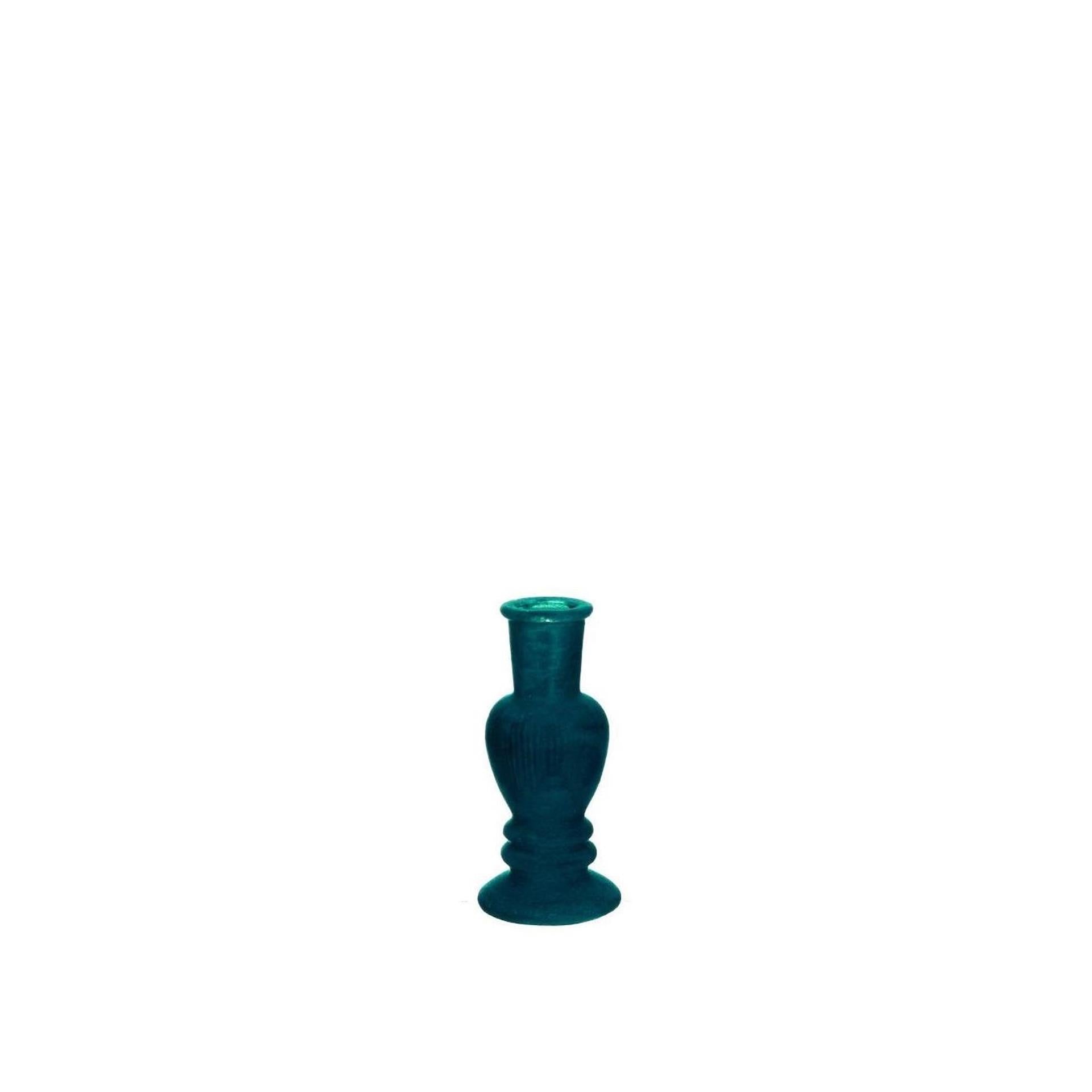 Ideas 4 seasons candlestick vase Venice velvet green ø5cm-0