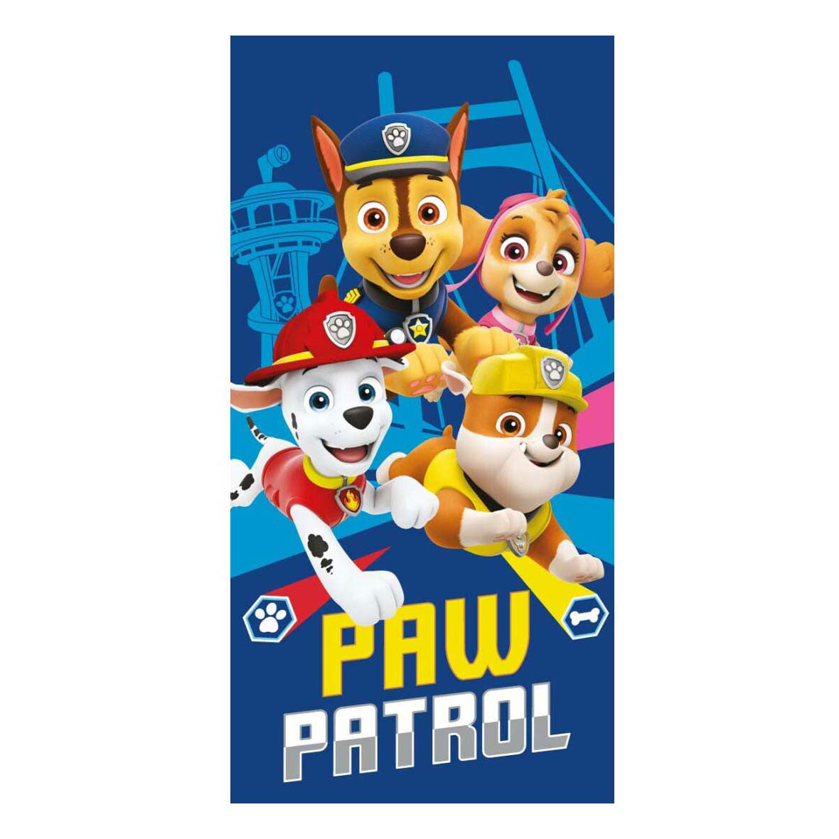 Paw patrol cotton beach towel, 140x70cm-0