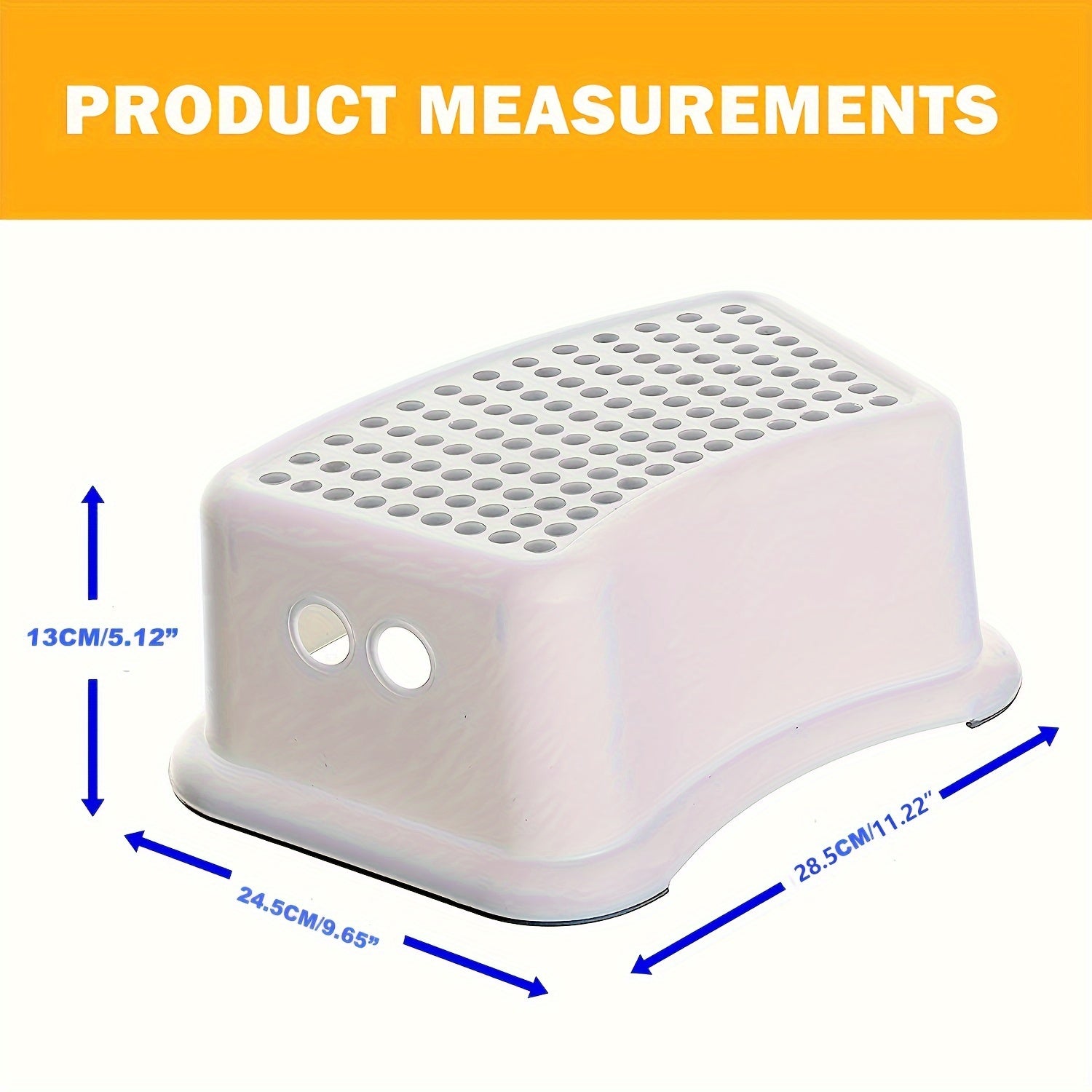 NNETM Kids Step Stool Anti-Slip Plastic for Bathroom Use