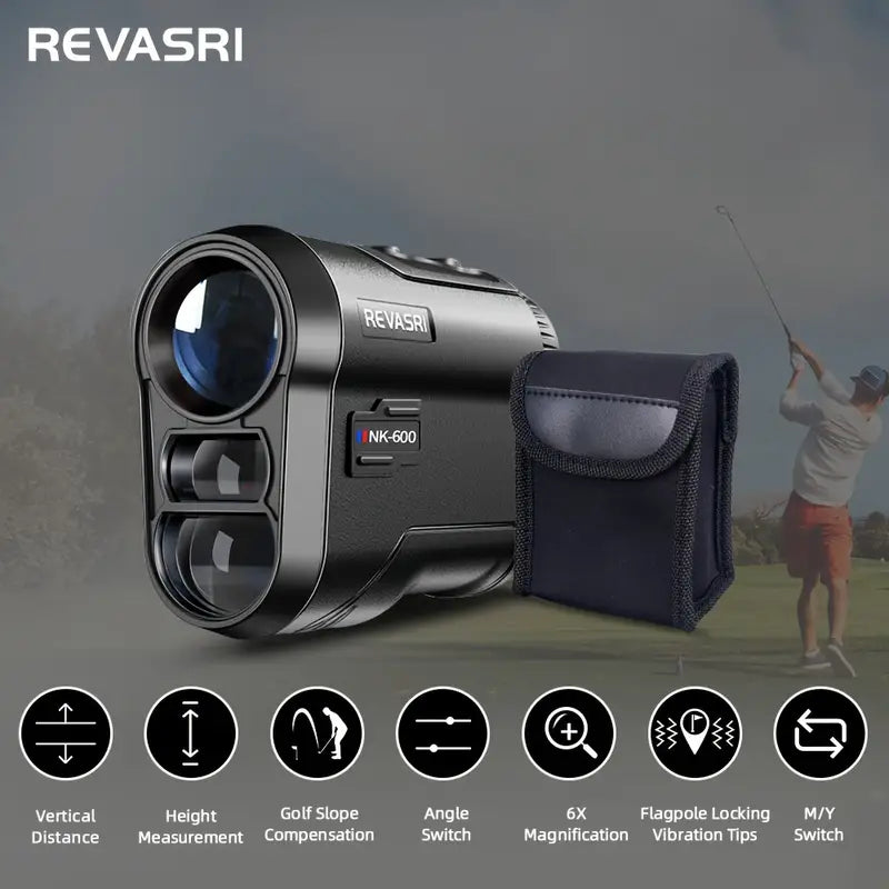 NNETM Golf Hunting Laser Rangefinder with Slope Compensation - Black