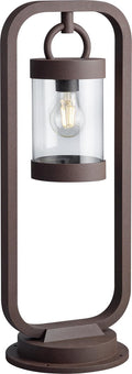 Trio sambesi - post - rust color - excl. 1x e27 4w - twilight sensor - outdoor lighting - ip44-0
