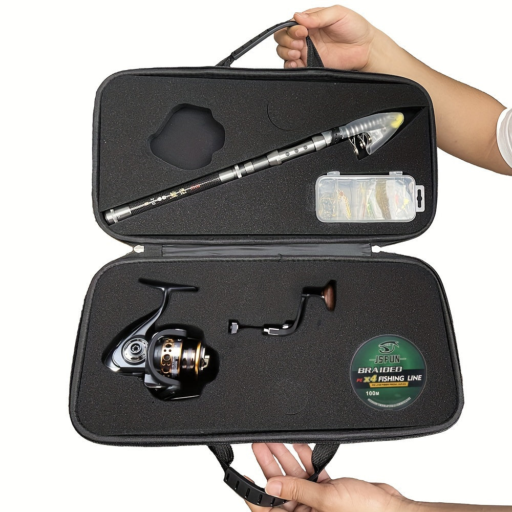 NNETM Braided Fishing Line Kit with Telescopic Rods